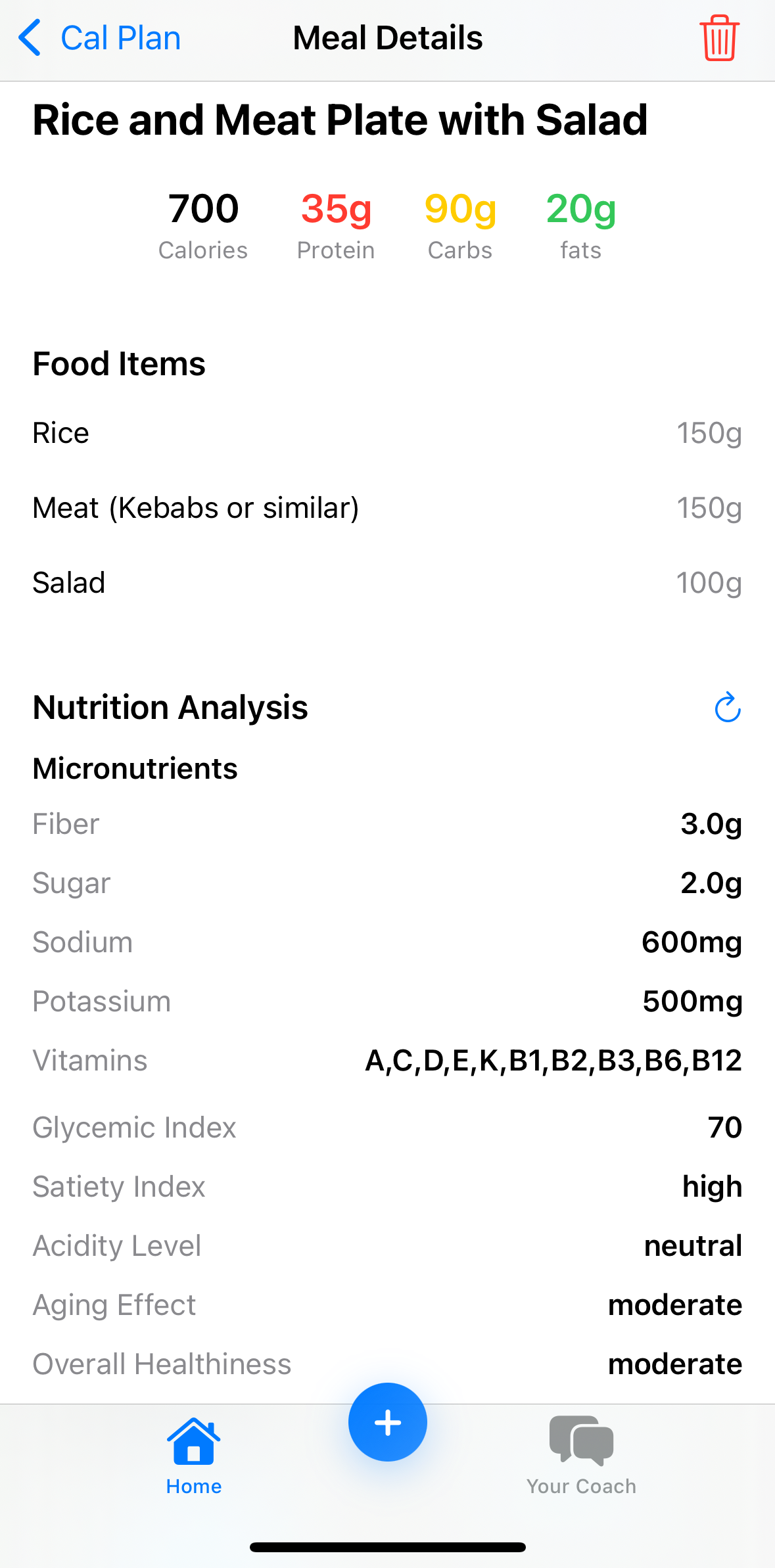 Nutrition Tracking